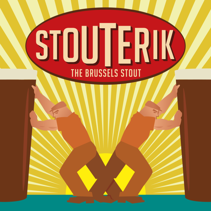 Étiquette Stouterik, Brasserie de la Senne